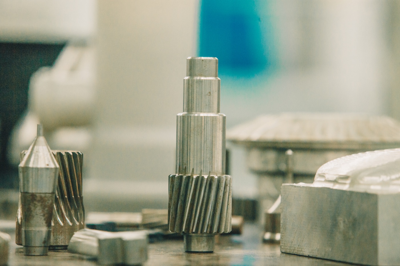 Machined steel components for industrial machinery